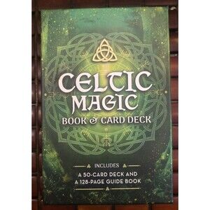 Celtic Magic Guide Book & 50 Card Tarot Oracle Deck Sealed Deck